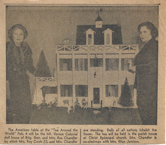 ItsyBella dollhouse as designed by the architect Harvey Paige in 1910 and displayed at a social event.