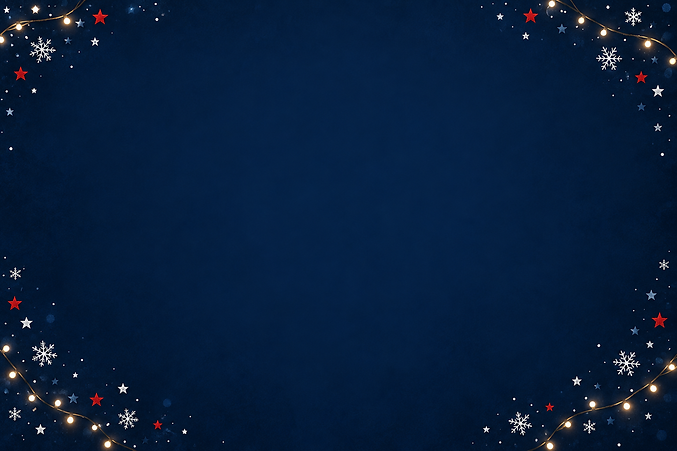 Elegant midnight navy Christmas frame.png