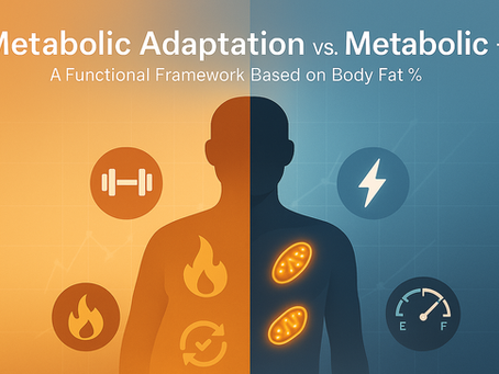 Metabolic Flexibility vs Metabolic Adaptation: A Functional Framework Based on Body Fat Percentage