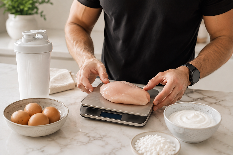 Measuring daily protein intake for body recomposition