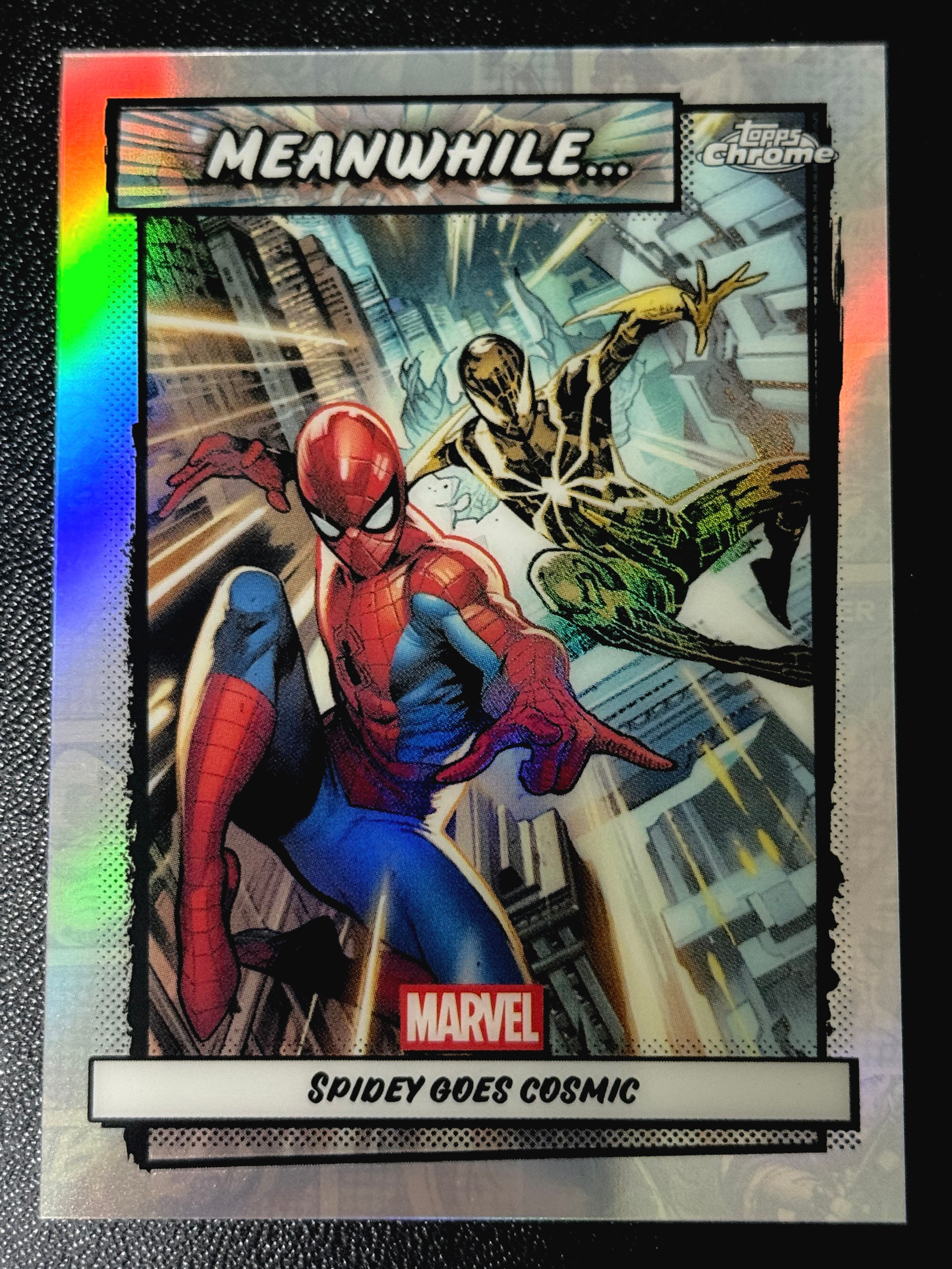 Topps Chrome Marvel, Spidey Goes Cosmic #MW-11