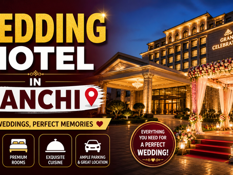 Spacious wedding hotel in ranchi ideal for large wedding events