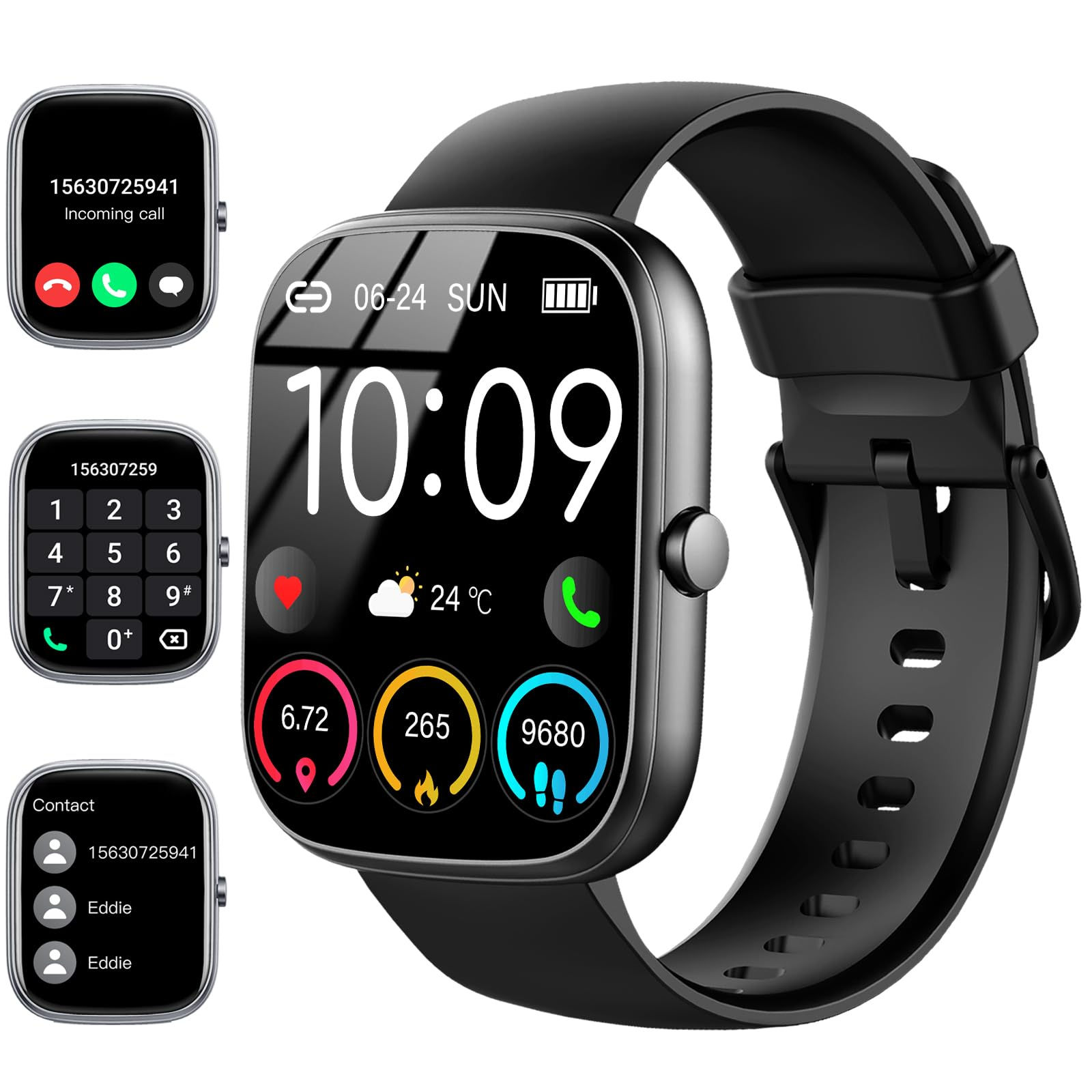 Smart Watch, 1.91" Smartwatch (Answer/Make Call), IP68 Waterproof Fitness Tracke