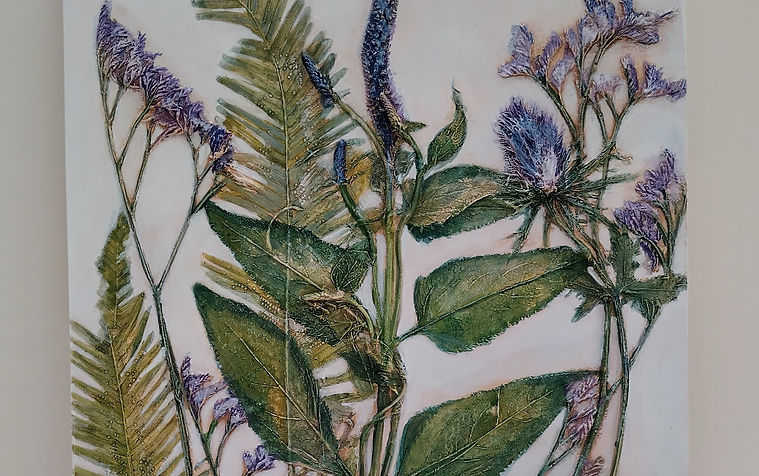 plaster-tile - summer botanicals