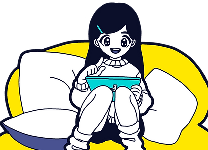 Tablet with girl