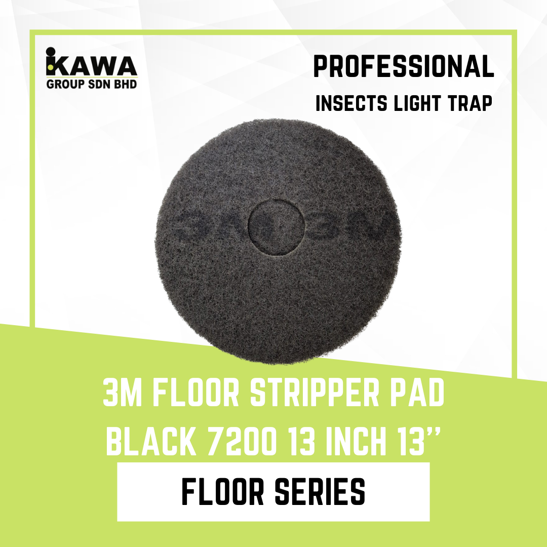 3M Black Stripper Pad 7200 13Inch 13'' 5Pcs/Carton