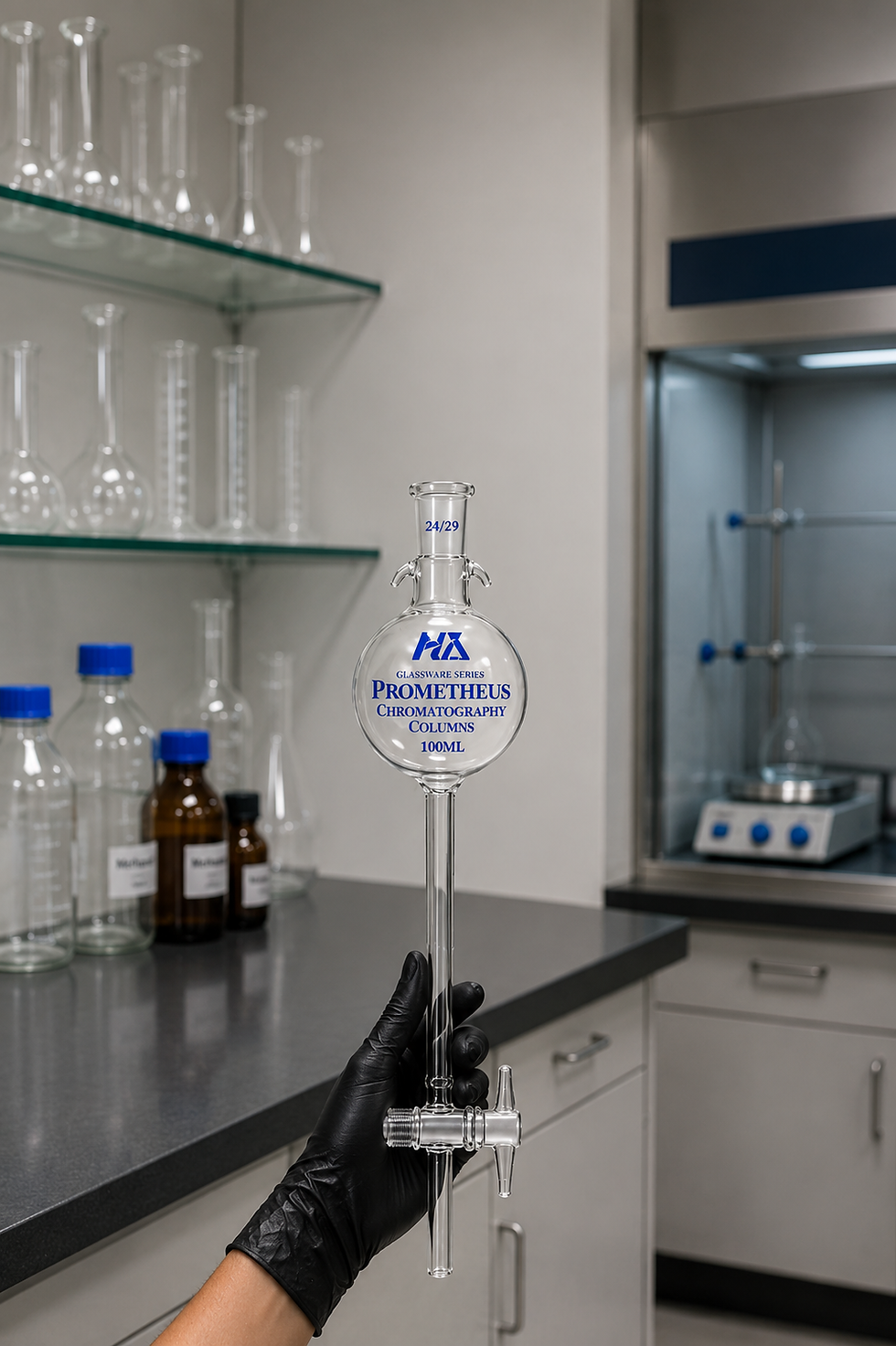 Thumbnail: PROMETHEUS Chromatography Column – 100 ML (600MM Length - 25mm Diameter)