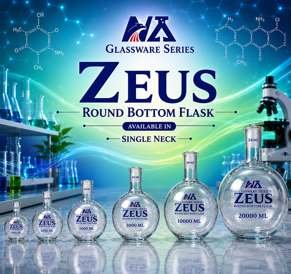 Thumbnail: ZEUS Round Bottom Flask Single Neck (24/40) – 1,000 ML
