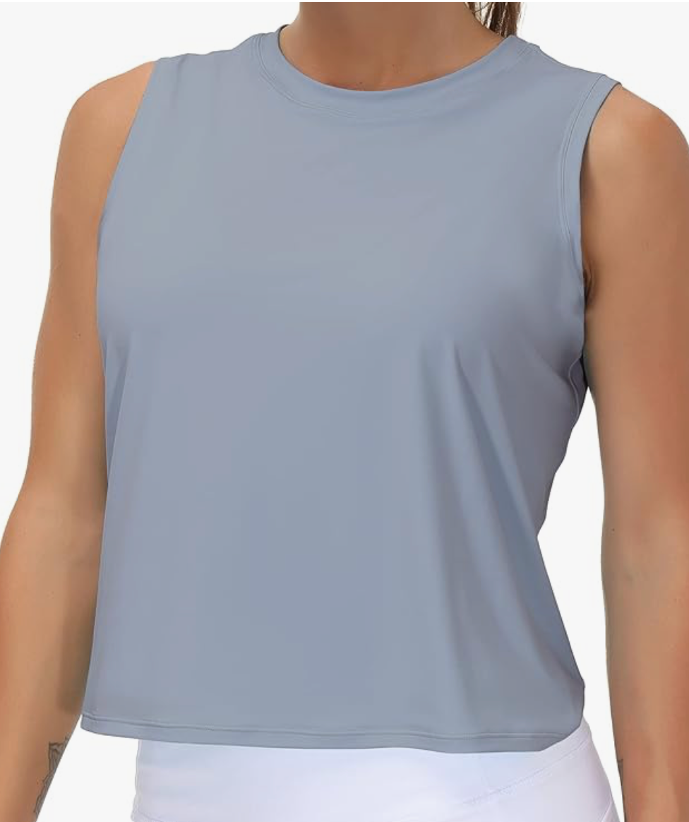 woman wearing The Gym People cropped tank
