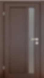 Brown wooden door with glass panel and silver handle HOME My Site 1