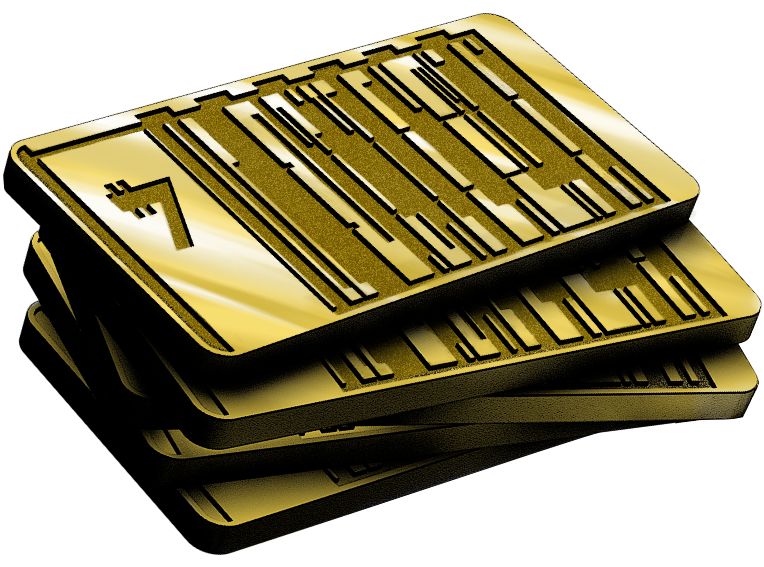 A stack of Republic Credit Chips.