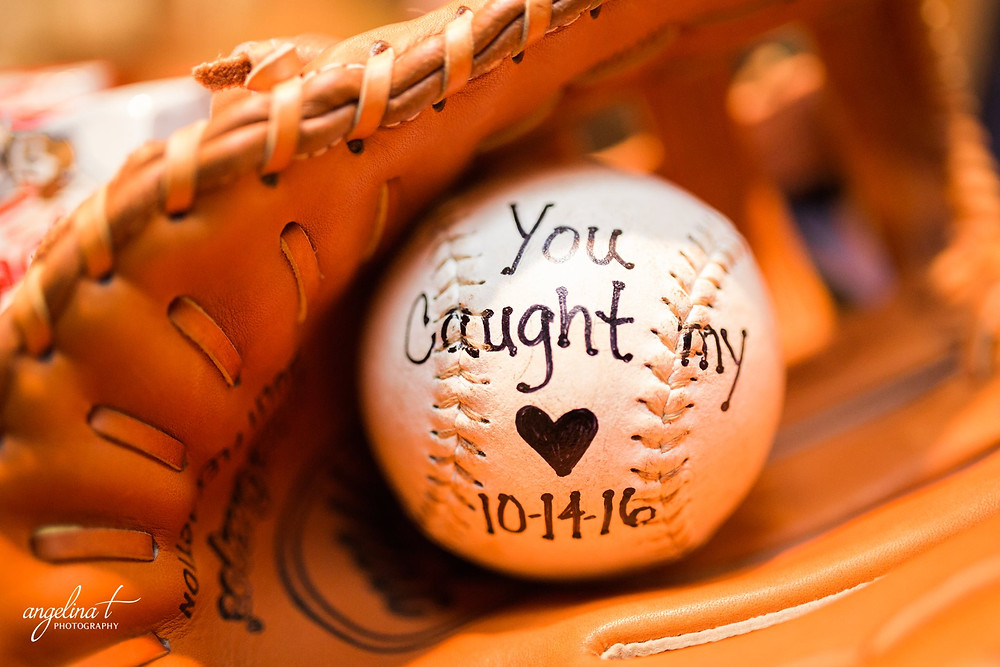 You caught my heart baseball | Angelina T Photography
