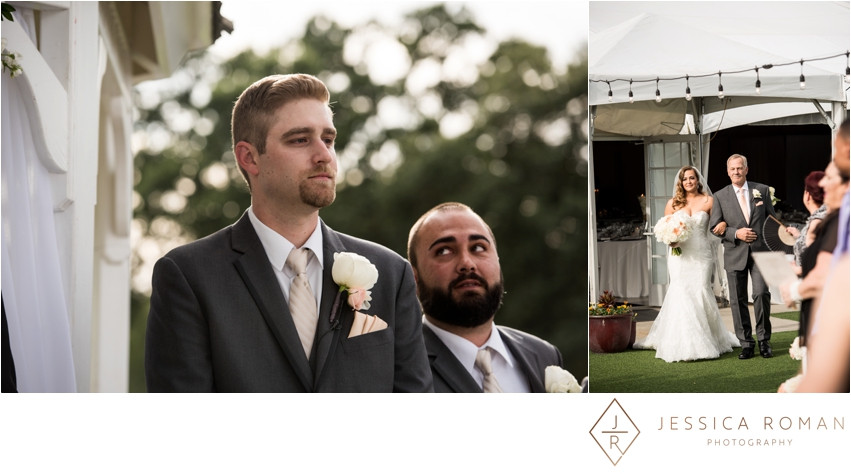 Outdoor ceremony | Floral design by Visual Impact Design | Jessica Roman Photography