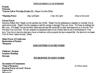 Bulletin May 12, 2019