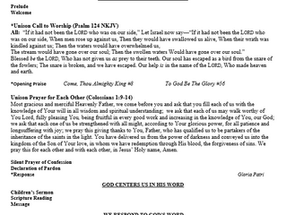 August 23, 2020 Bulletin