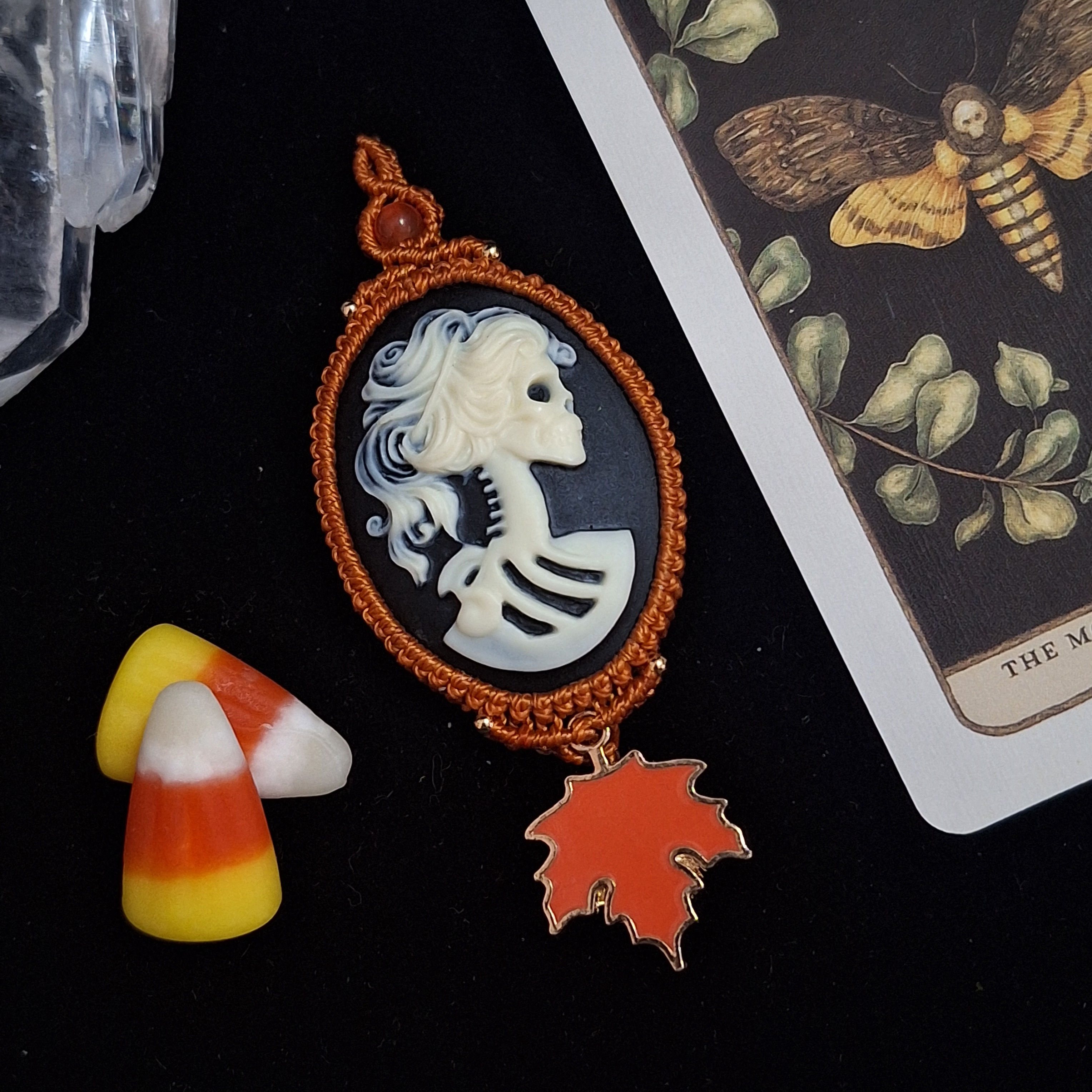 Festive Fall Skeleton Girl 