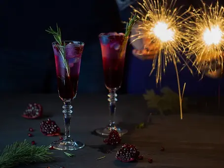 Pomegranate Rosemary Champagne