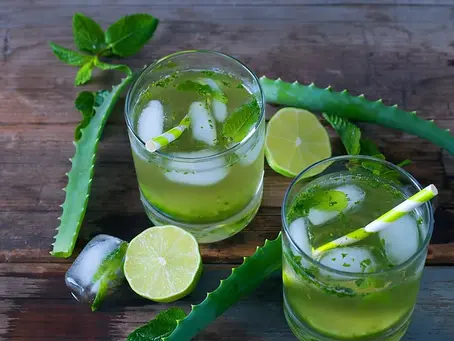 Honeydew and Aloe Vera Juice