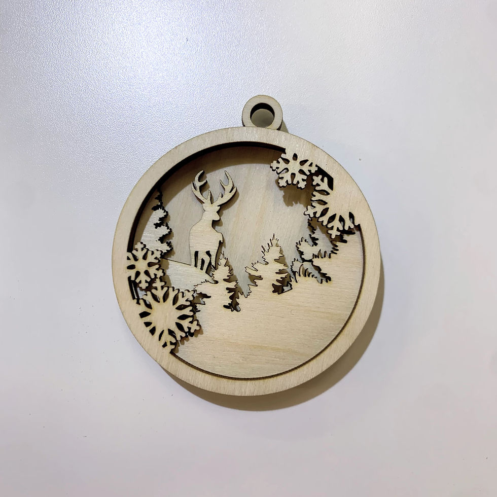 Thumbnail: DIY Ornament- Set of 7 Winter Scenes