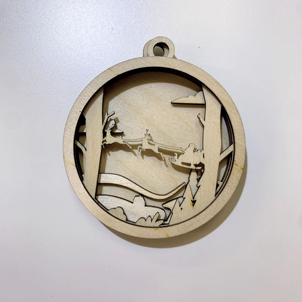 Thumbnail: DIY Ornament- Set of 7 Winter Scenes