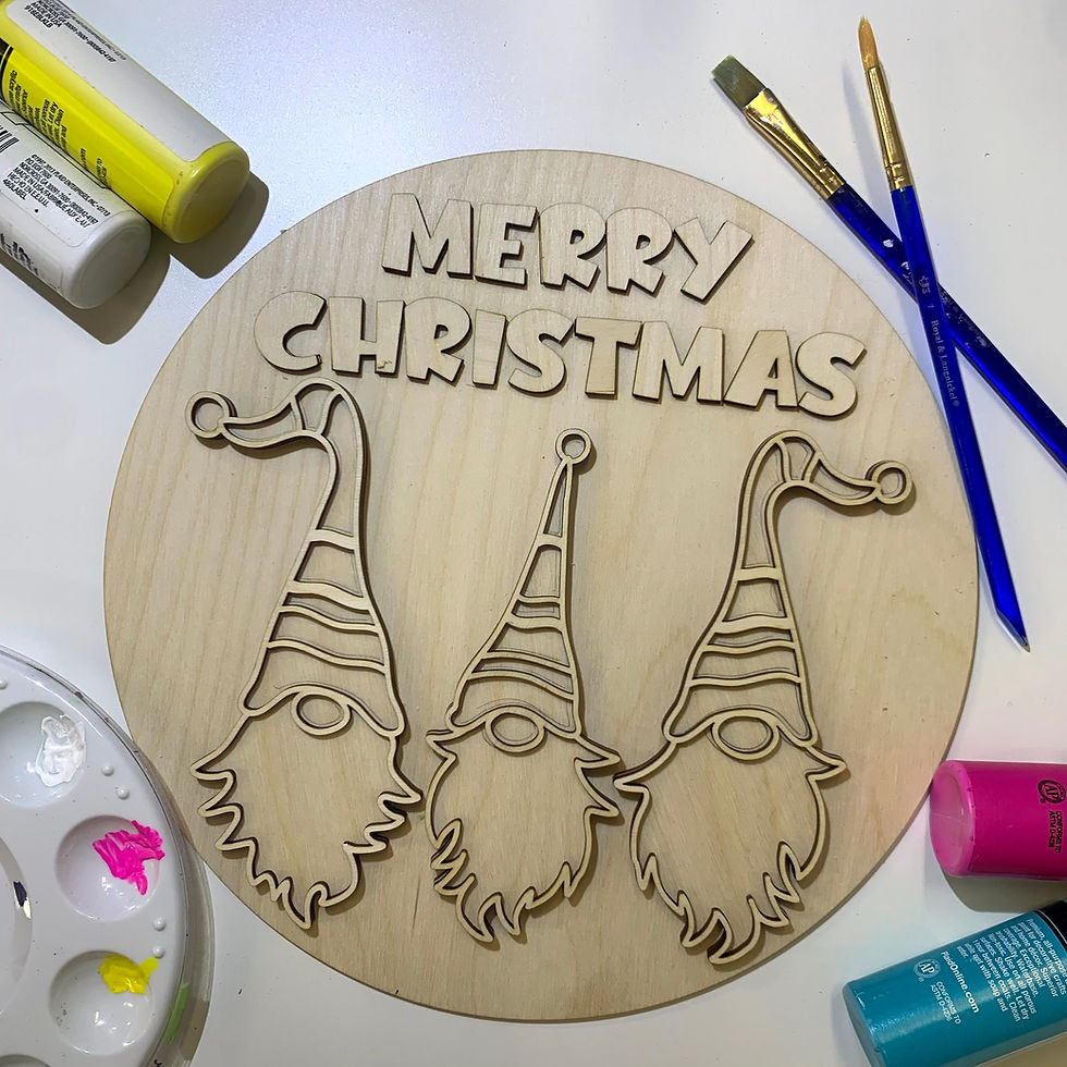 DIY Christmas Gnome Sign Kit