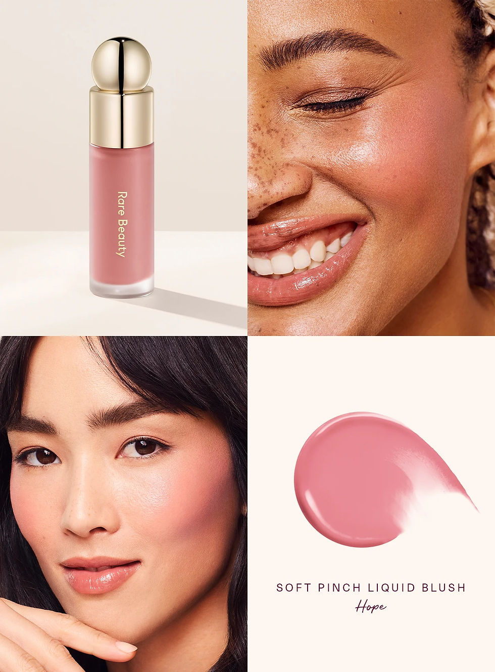 Thumbnail: Rare Beauty Soft Pinch Tinted Lip Oil Stain Lip Gloss Delight Hope Happy Wonder 