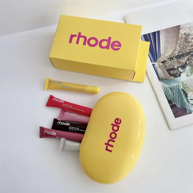 Thumbnail: Fashion RHODE Limited Cosmetic Colorful Soft Silicone Waterproof Makeup Bag Conv