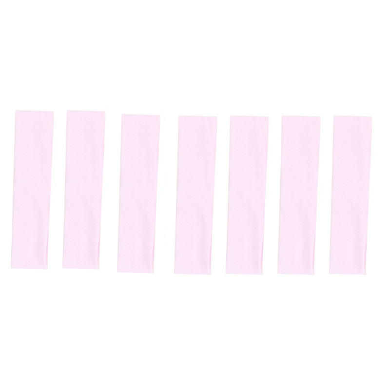 Thumbnail: 7Pcs Solid Color High Elasticity Headbands Yoga Exercise Headband Hair Accessori