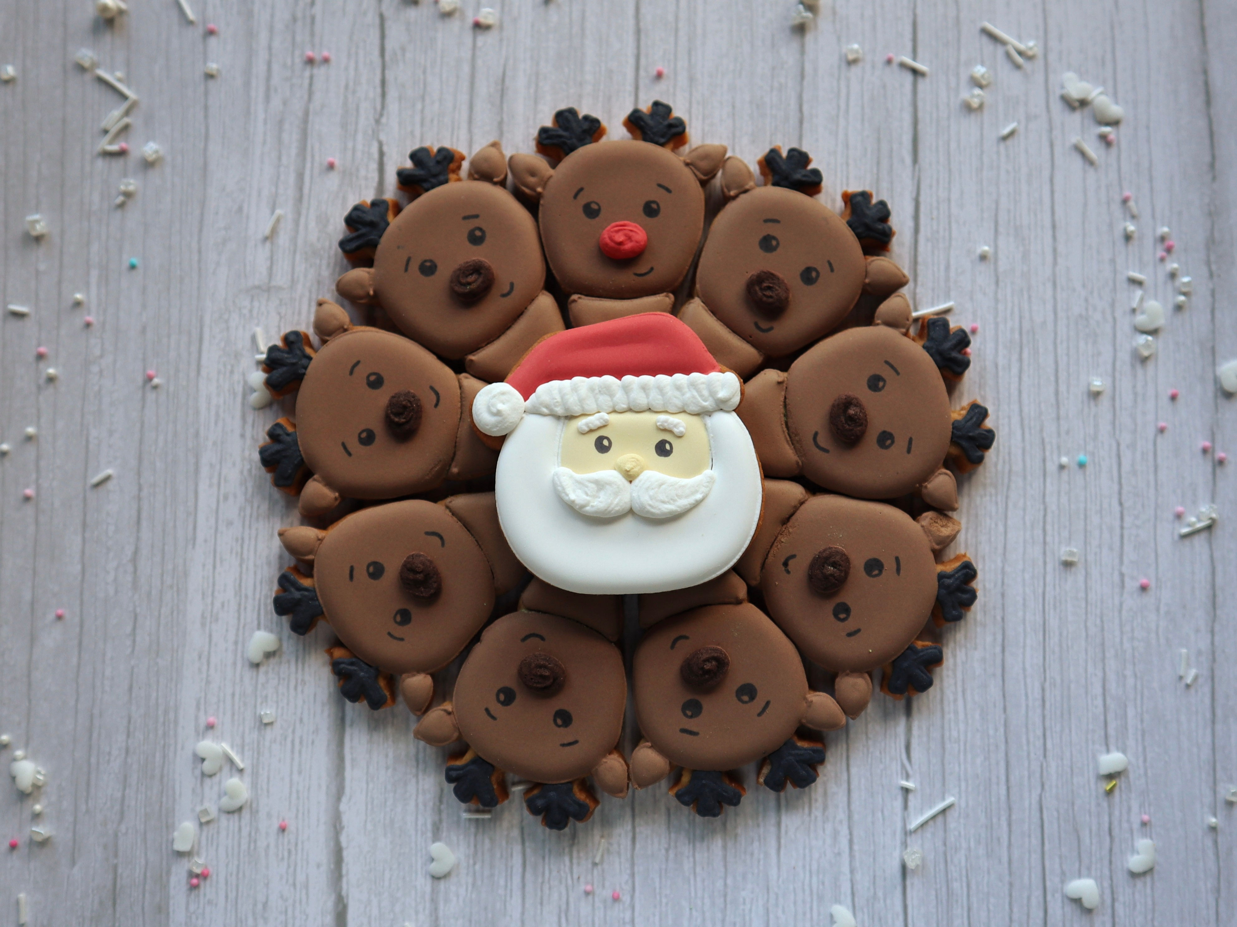 Santa and his Reindeer Platter