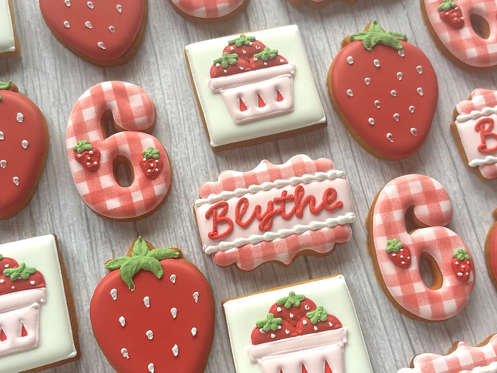 Thumbnail: Berry Birthday Individual Biscuits 