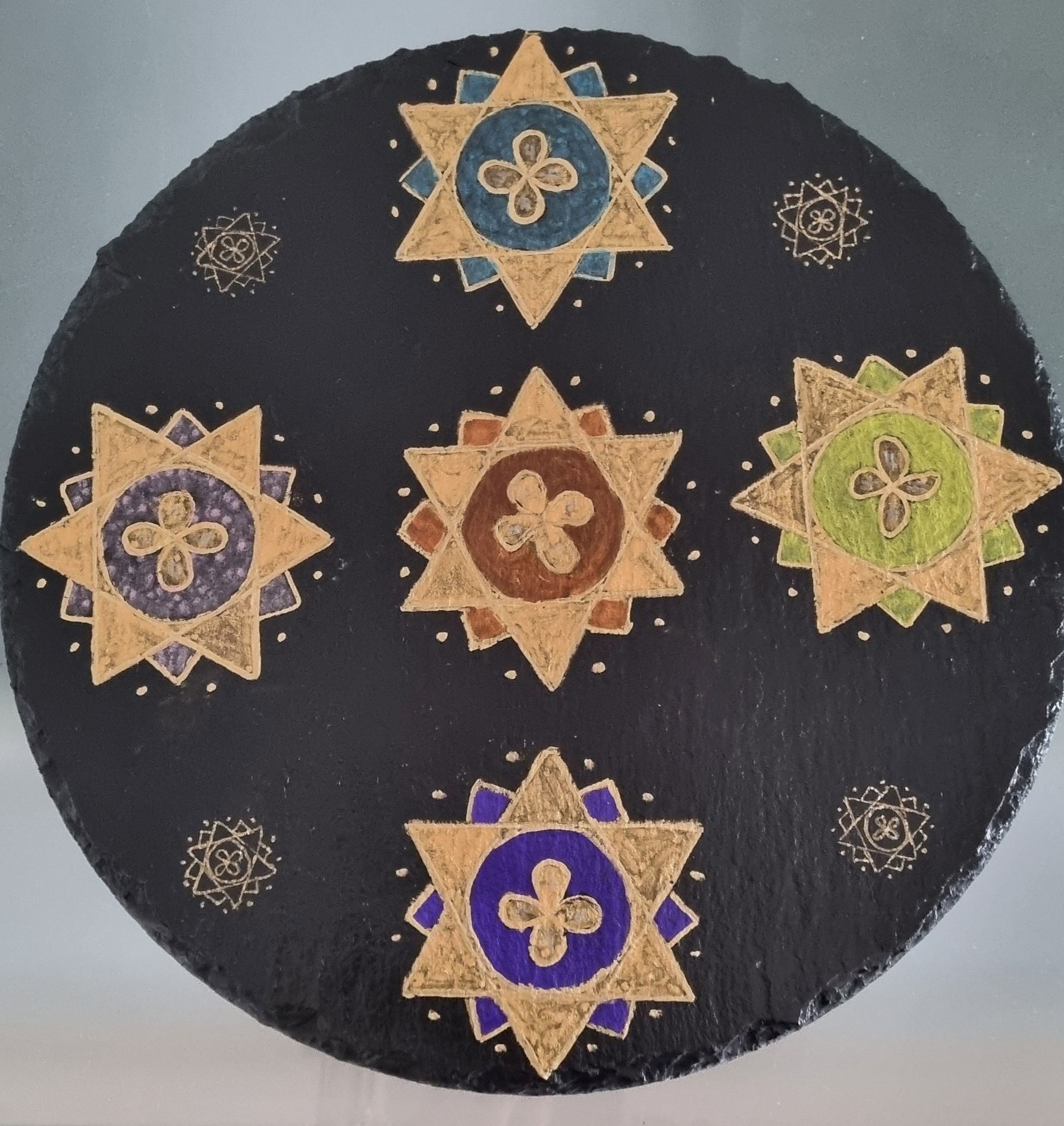 Schieferplatte Sternen-Essenz