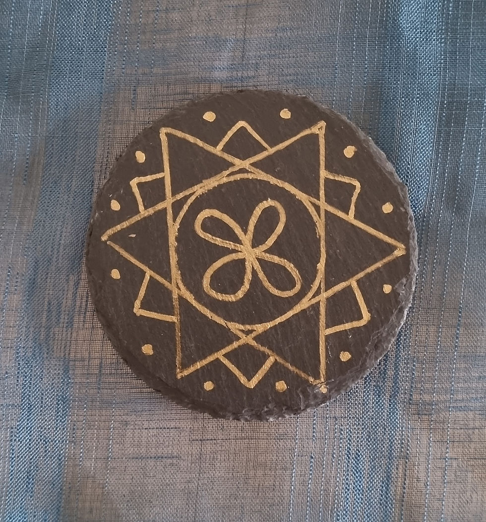 Persönlich energetisierte Schieferplatte