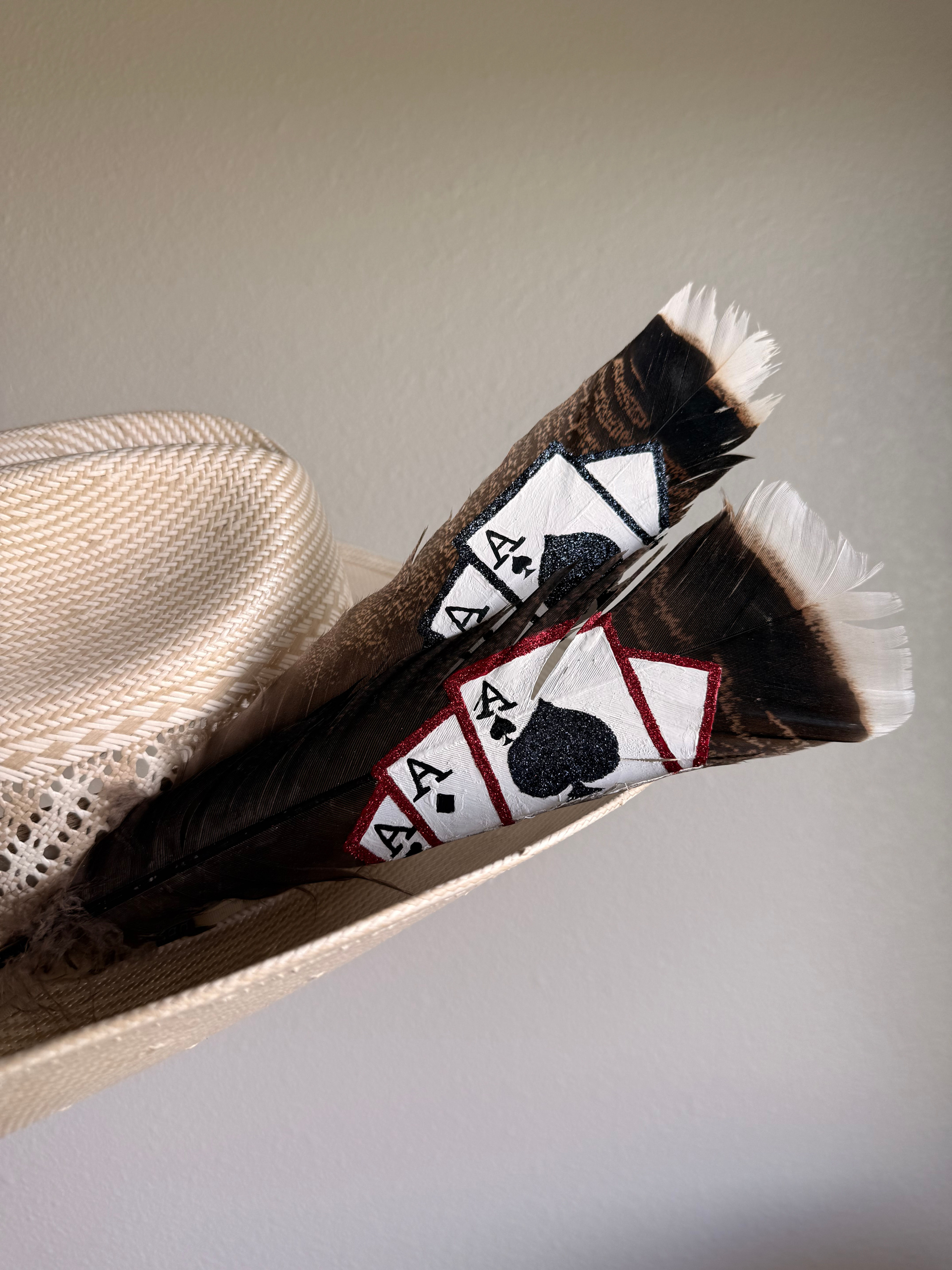 Gambler Cowboy Hat Feather