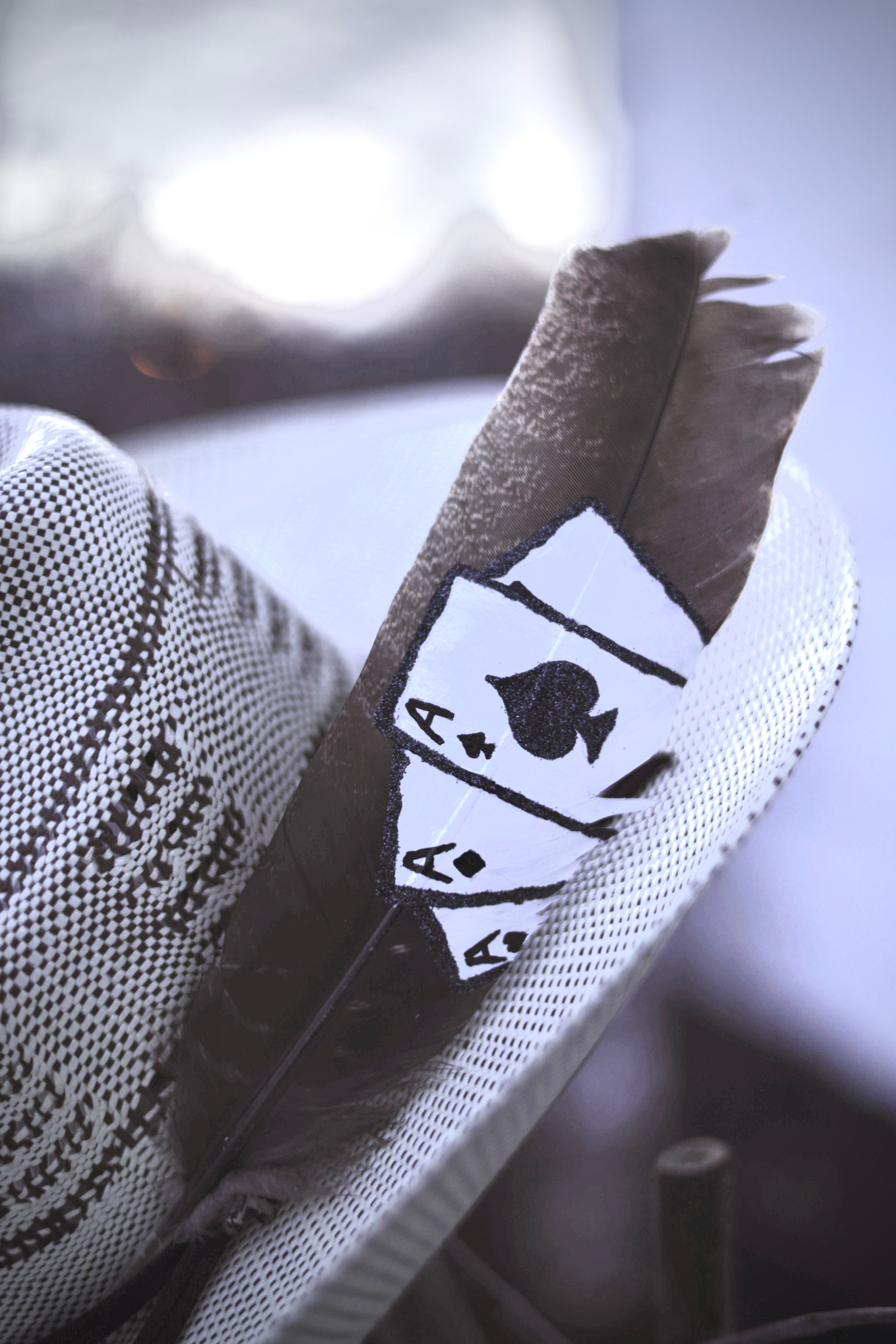 Gambler Cowboy Hat Feather