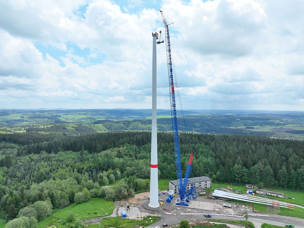 Liebherr LR1800.01 working on 5.7 MW Nordex wind turbines.