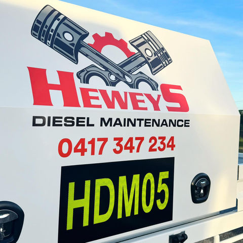 A toolbox with custom branding.