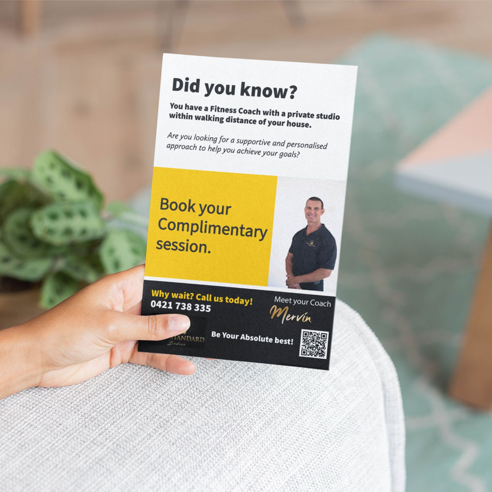 A personal trainer flyer.