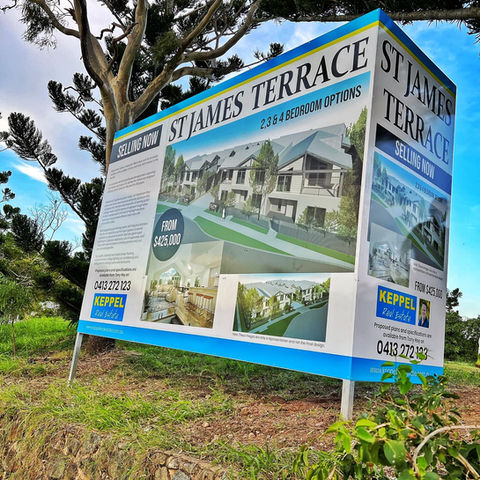 Real Estate Signage for St James Terrace.