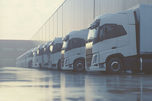Fleet management system, fleet of trucks