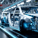 sleek car frames move along an advanced assembly line.jpeg