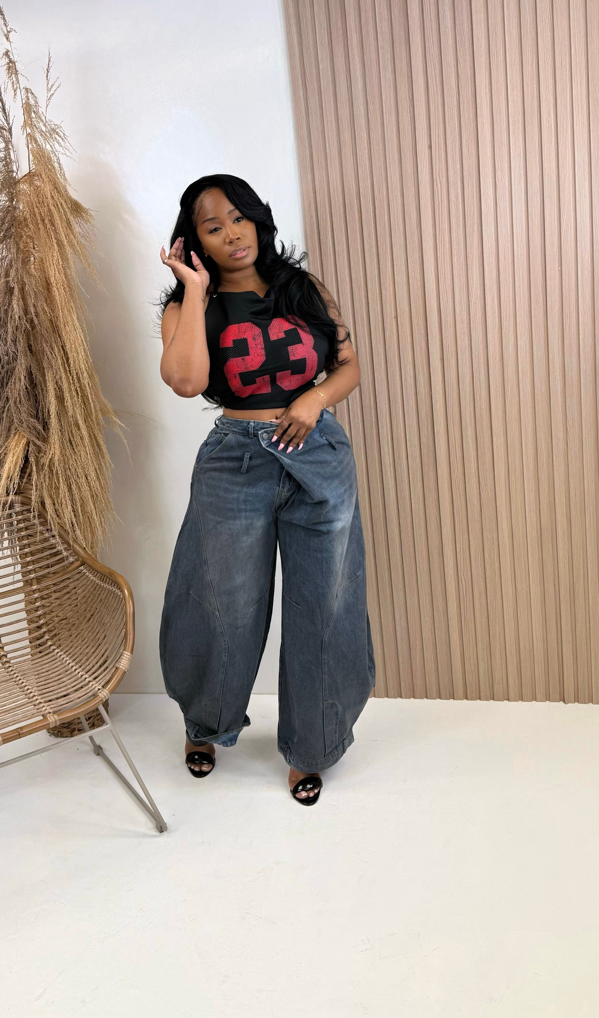 Hot Shot Asymmetric Jeans 