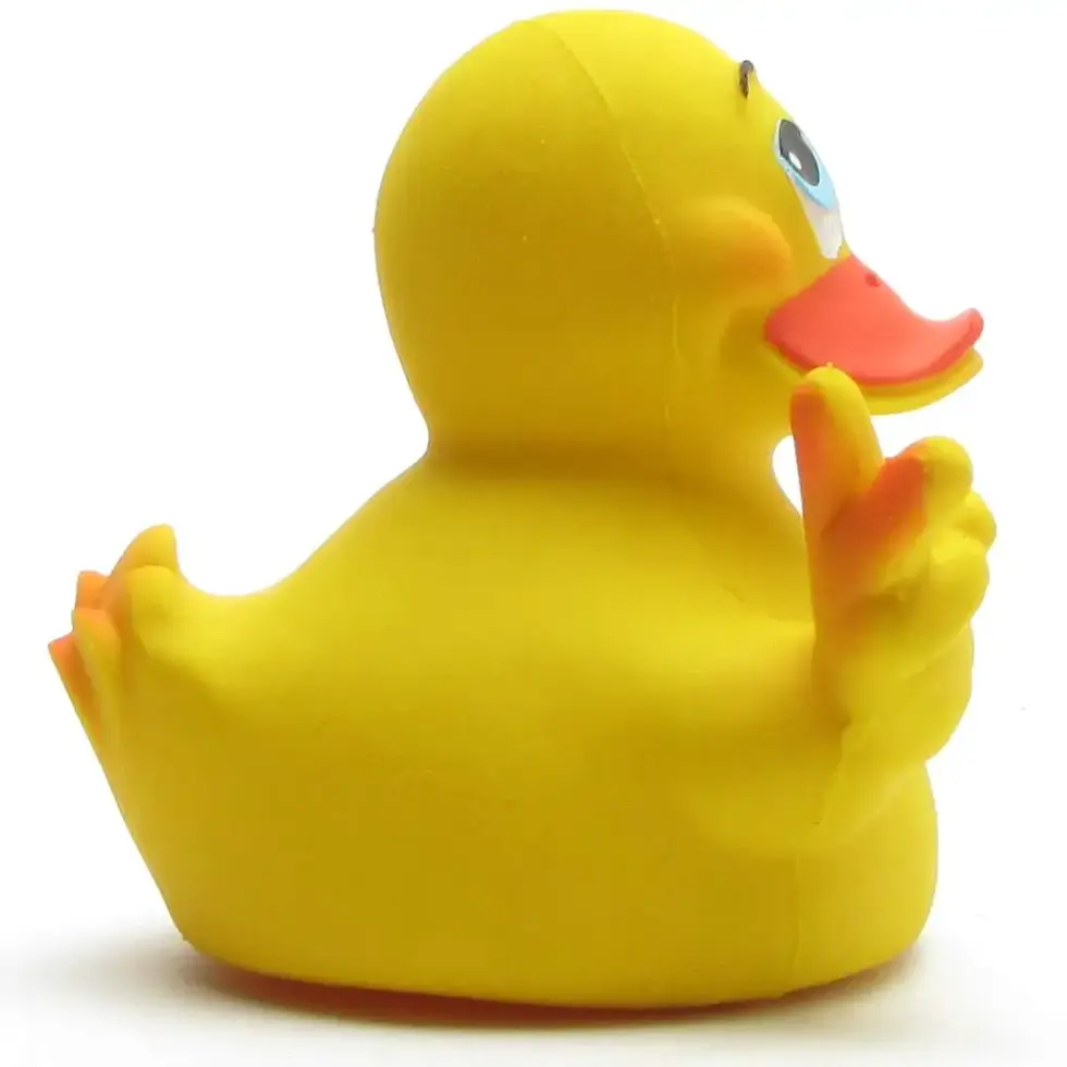 Thumbnail: Peace Symbol Rubber Duck 100% Natural