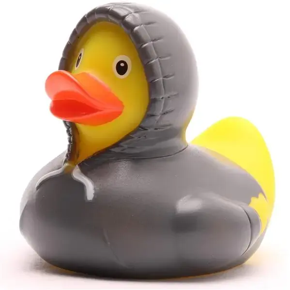 Grey Hoodie Rubber Duck