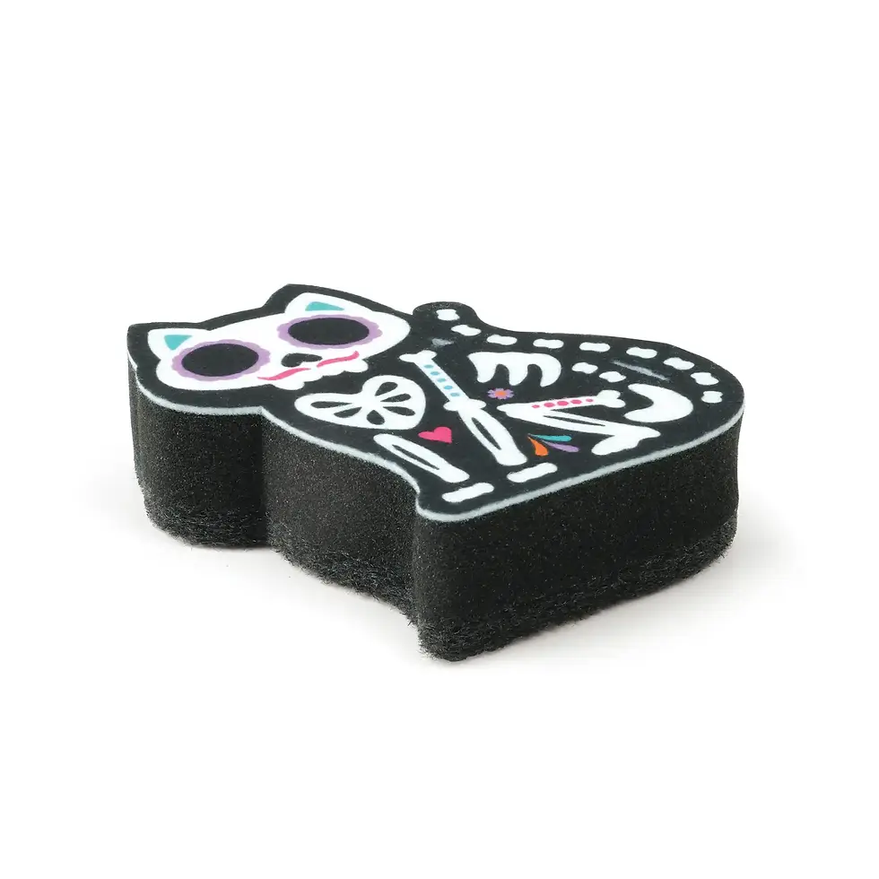 Thumbnail: Sponges - Feline Clean - Set of 2 - Day of the Dead Cats