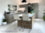 Tru-handleless Stone Grey & Walnut