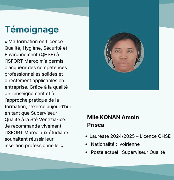 temoignage Prisca isfort