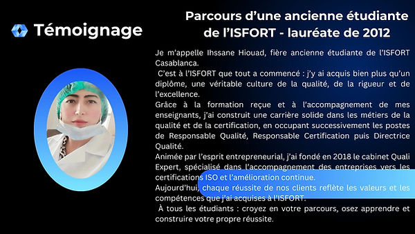 temoignage ihssane isfort