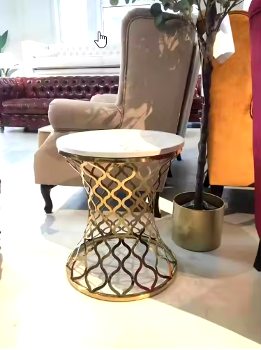Thumbnail: Round Lux Side Table alternate view 4 — Casa Royale Melbourne