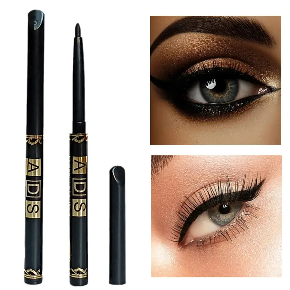 2/3pcs Long-Lasting Waterproof Black Eyeliner Pencils Smudge & Sweat Proof for B