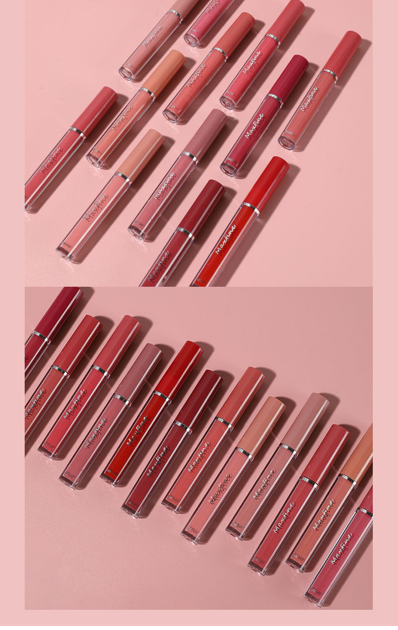 Thumbnail: Matte Lip Gloss Set 6 Color Lipstick Smooth And Lasting Display Lip Gloss Waterp